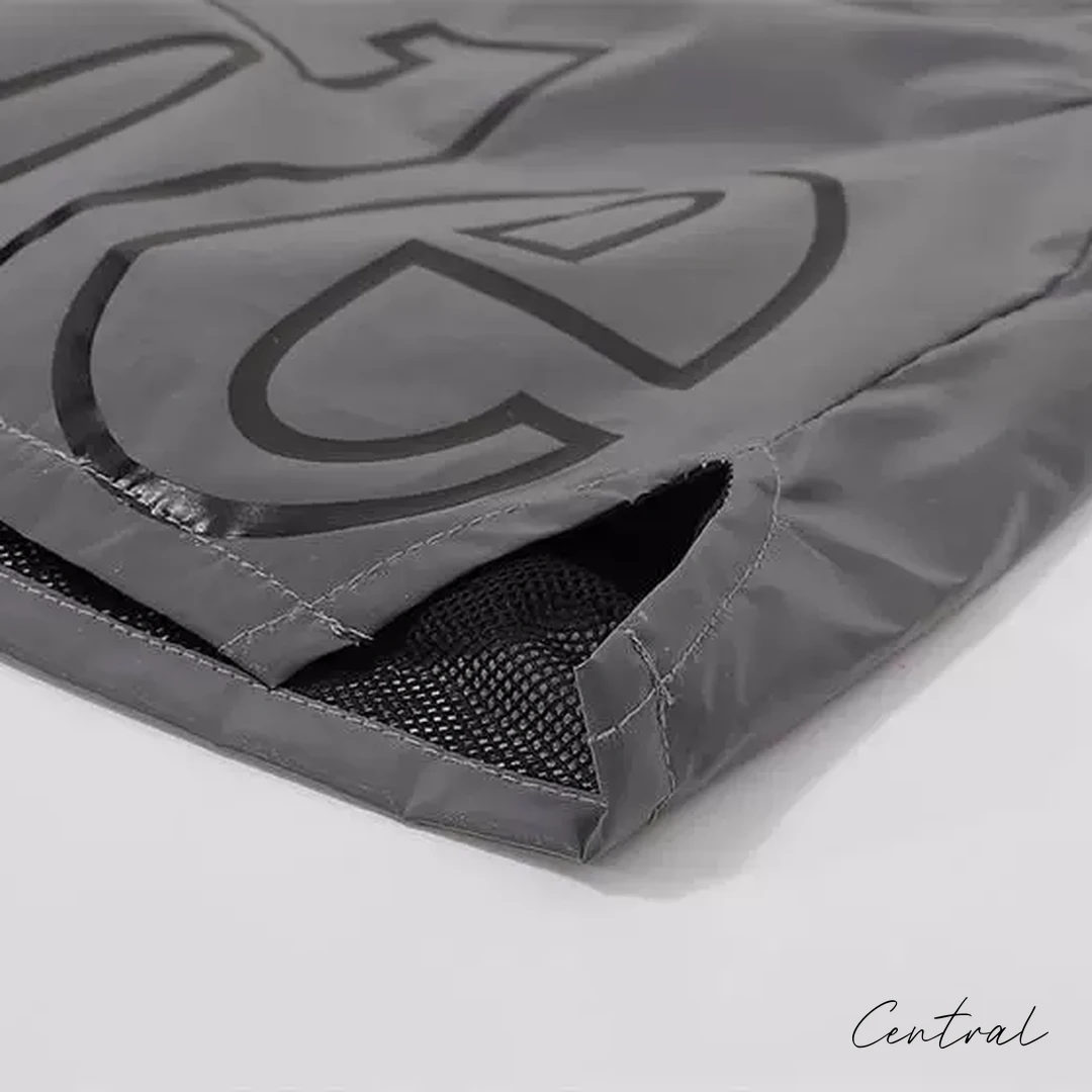 Rhude Oversized Logo Zip-Pocket Shorts - Reflective Grey