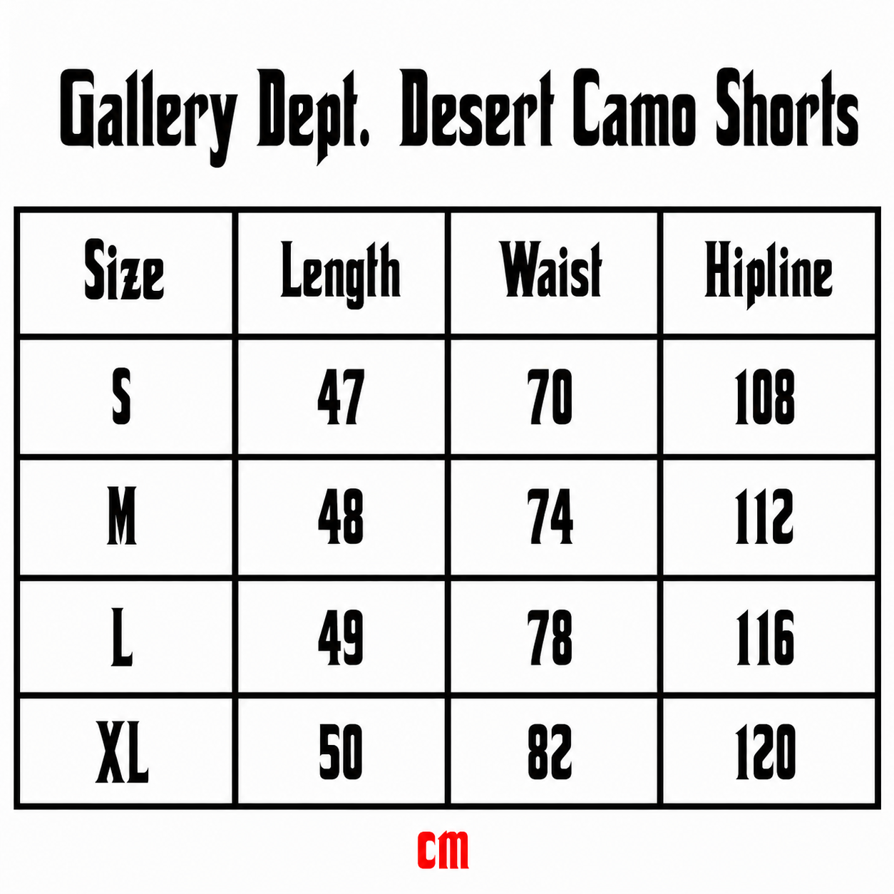Gallery Dept Desert Camo Short