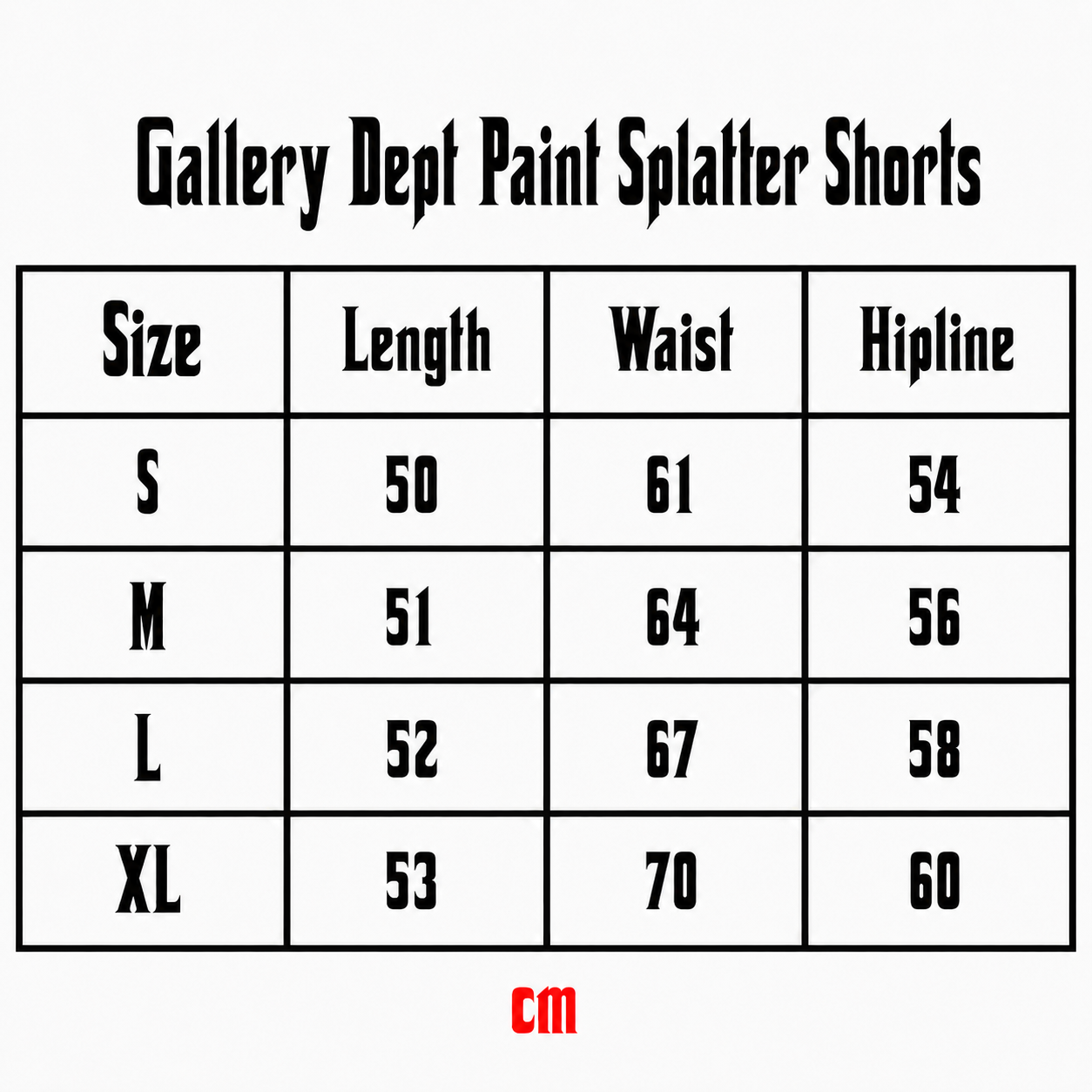 Gallery Dept Paint Splatter Shorts – Grey