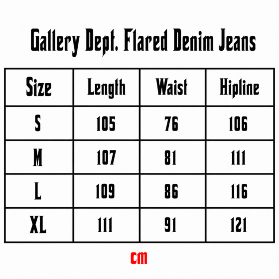 Gallery Dept. Split Flare Denim Jeans – Black
