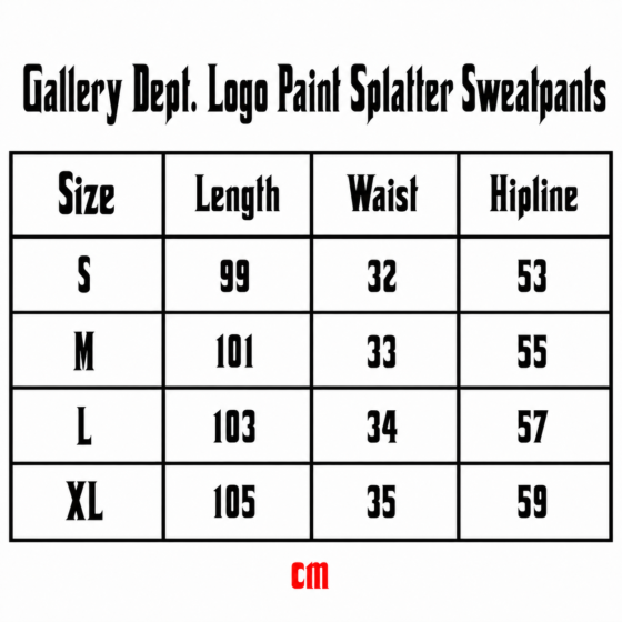 Gallery Dept. Paint Splatter Sweatpants - Black