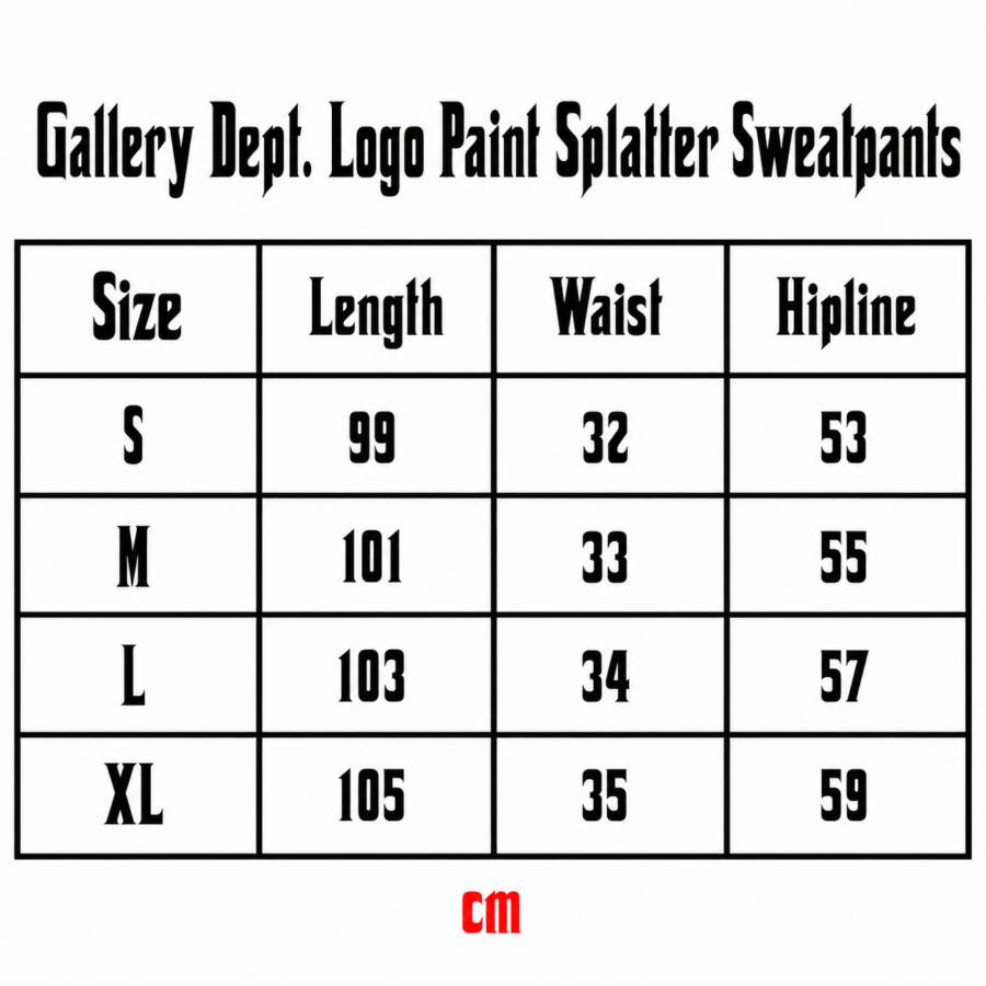 Gallery Dept. Paint Splatter Flare Sweatpants - Orange