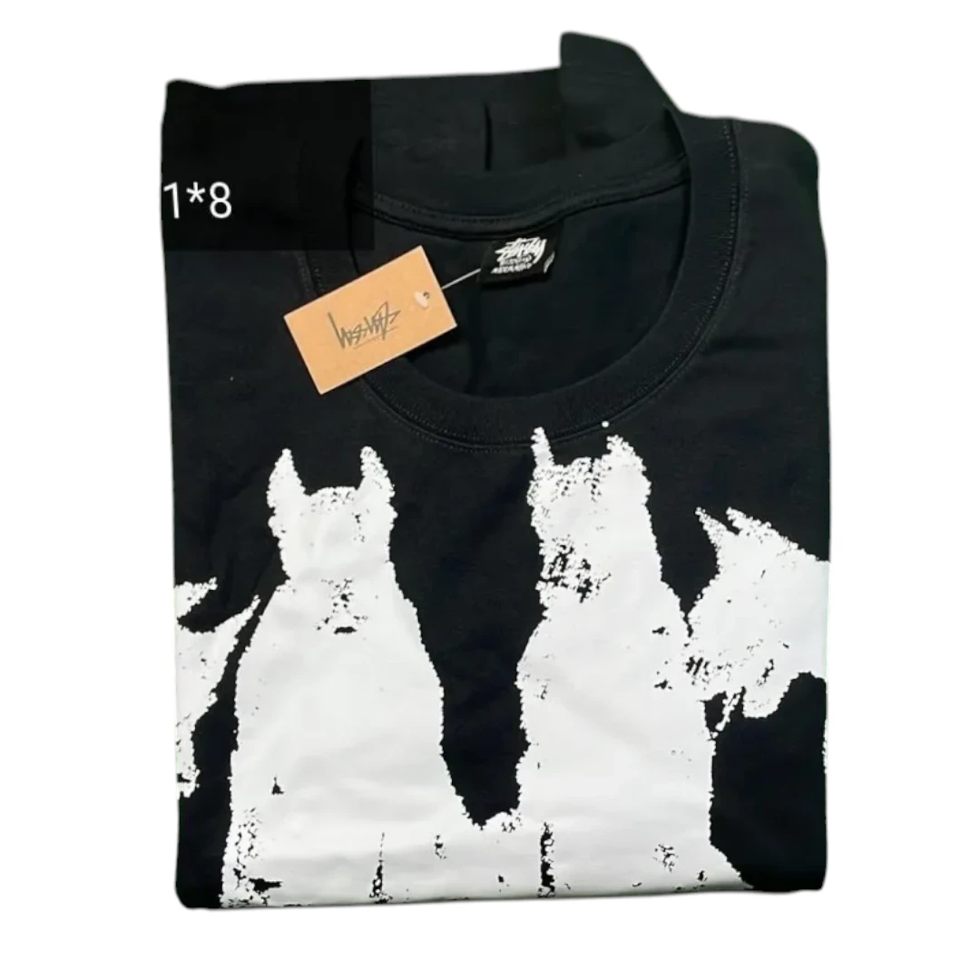 Stussy Four Dogs T-Shirt - Black