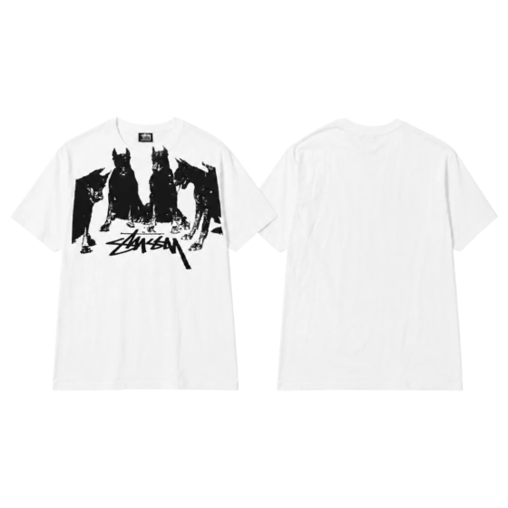 Stussy Four Dogs T-Shirt - White