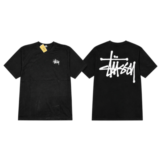 Stussy Basic Style T-Shirt - Black