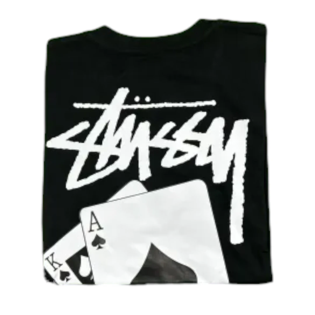 Stussy New Playing Cards T-Shirt - Black