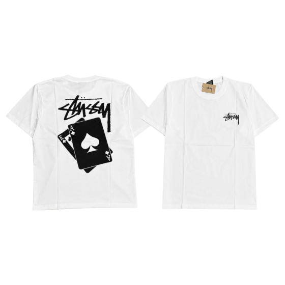 Stussy New Playing Cards T-Shirt - White