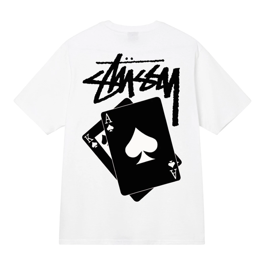 Stussy New Playing Cards T-Shirt - White