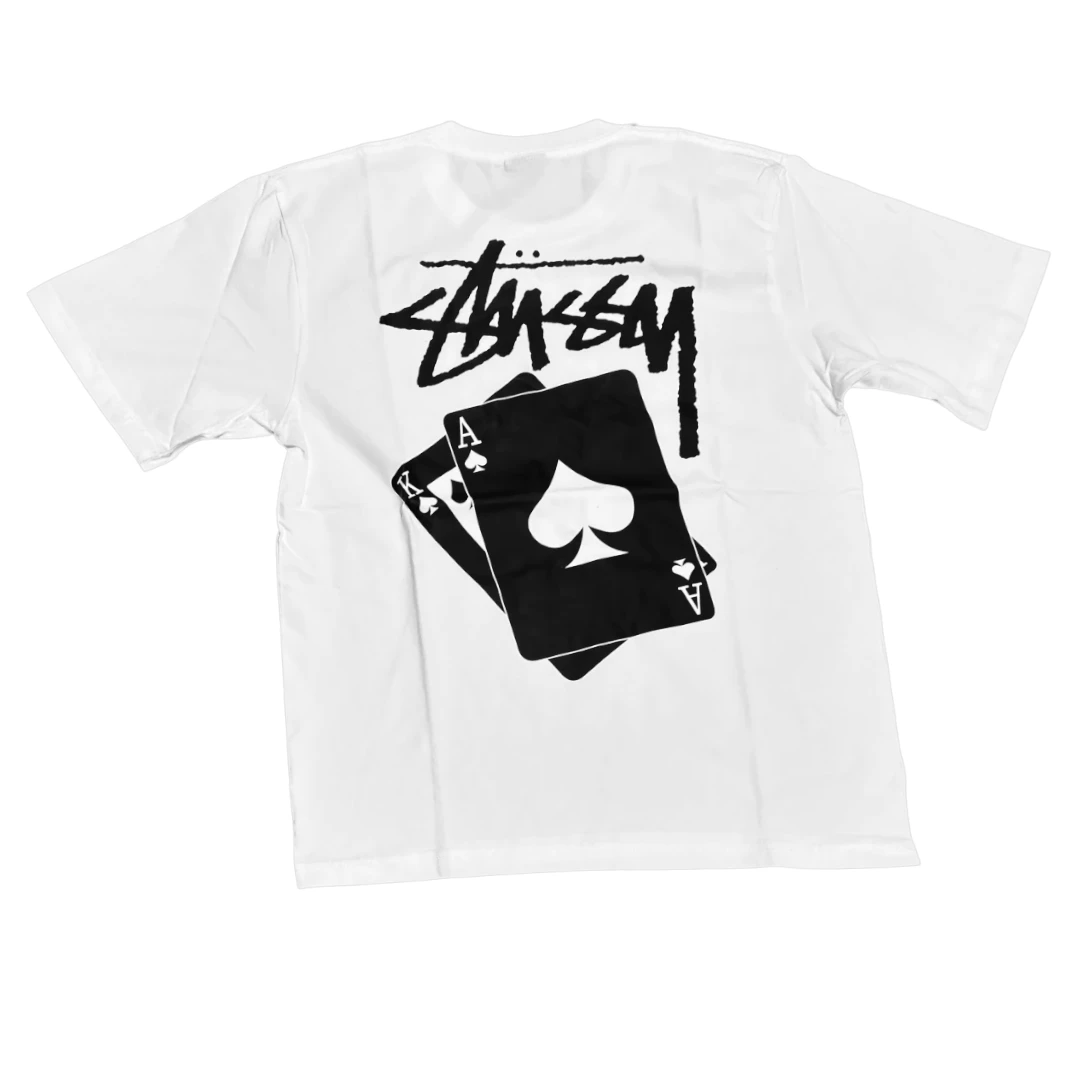 Stussy New Playing Cards T-Shirt - White
