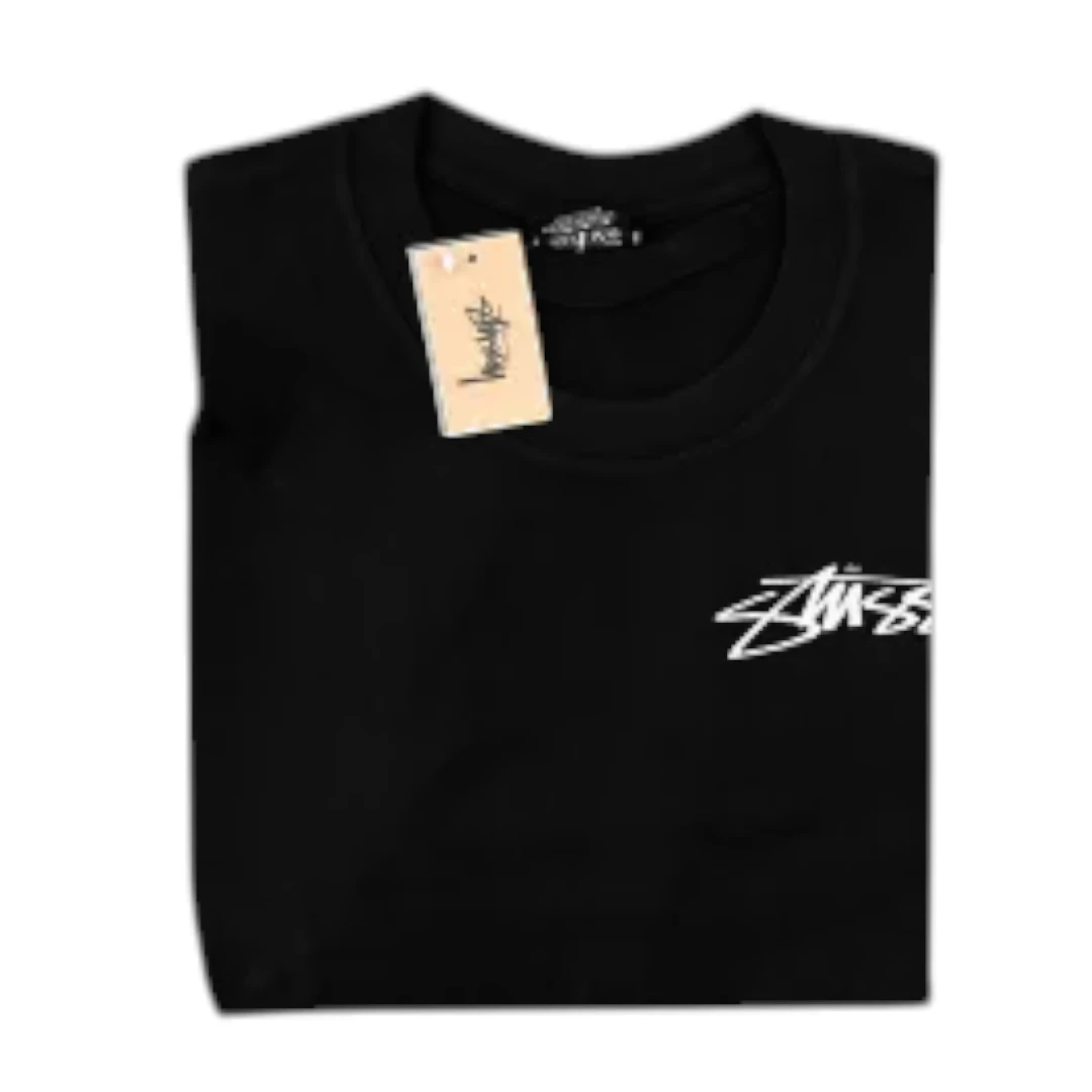 Stussy Green Grass T-Shirt - Black