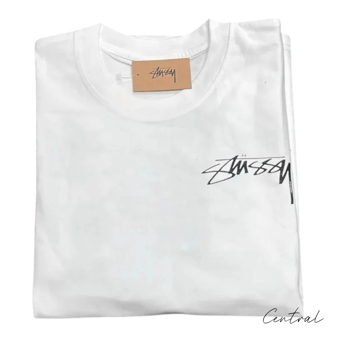 Stussy Green Grass T-Shirt - White