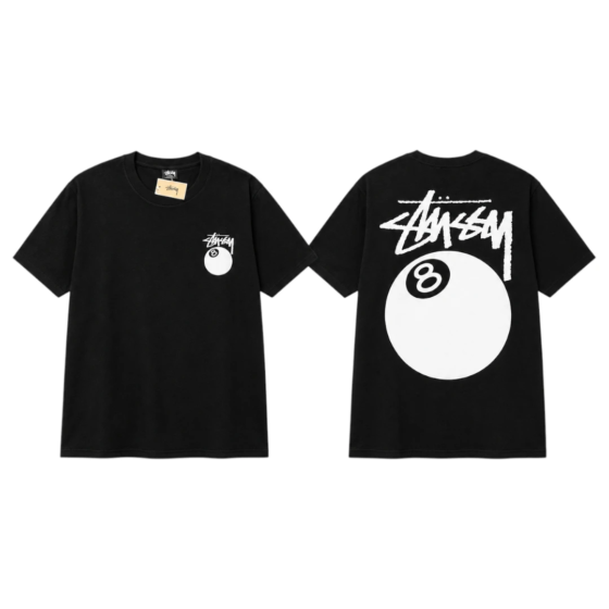Stussy Pool T-Shirt - Black