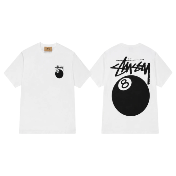 Stussy Pool Ball T-Shirt - White