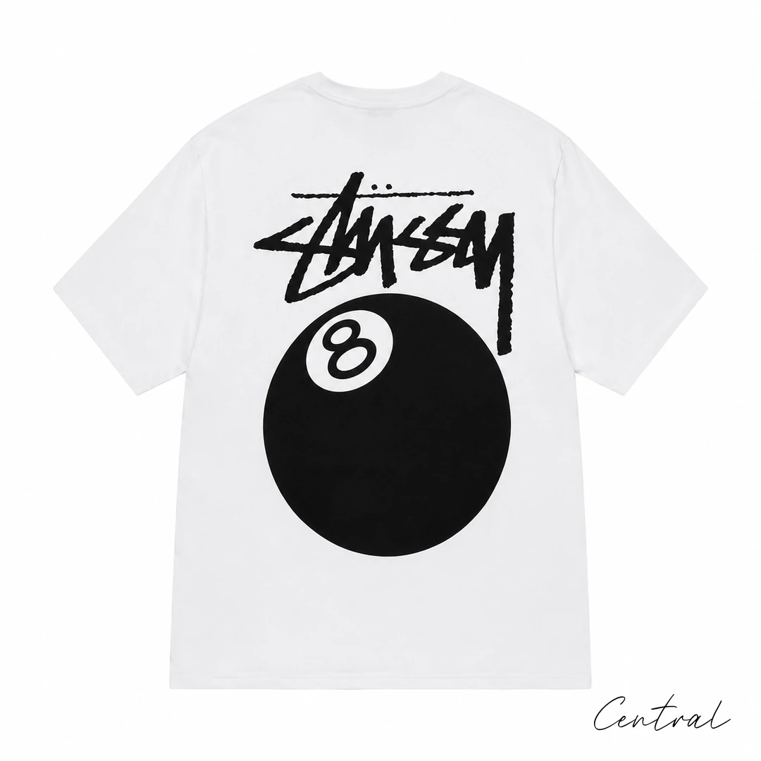Stussy Pool Ball T-Shirt - White