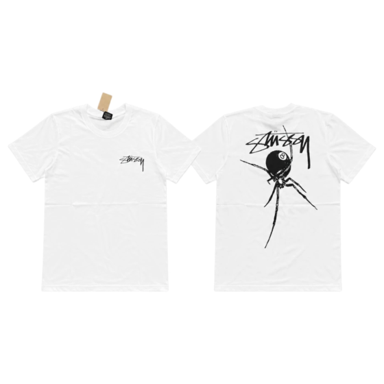 Stussy Spider Ball T-Shirt - White
