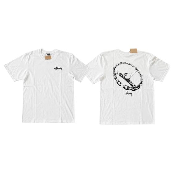 Stussy Steering Wheel T-Shirt - White