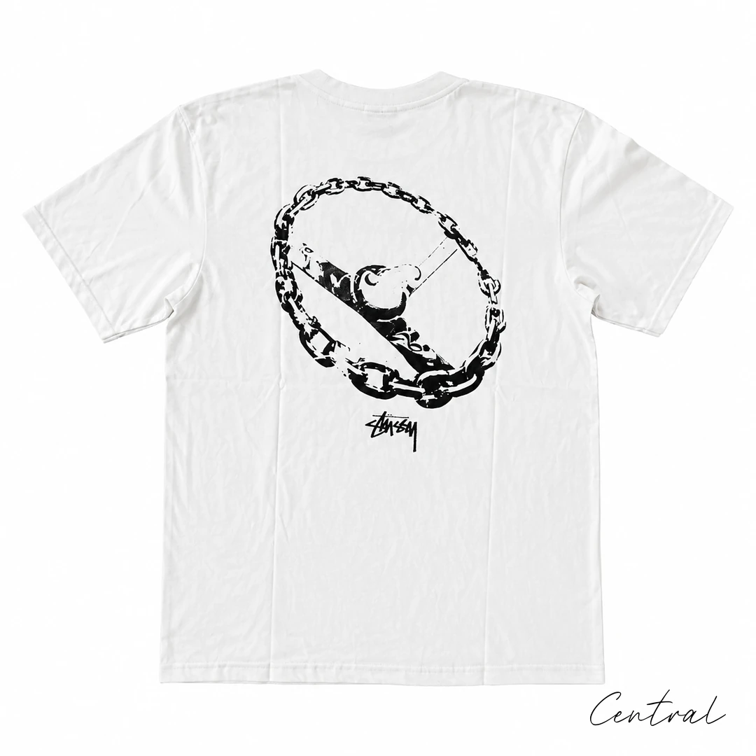 Stussy Steering Wheel T-Shirt - White