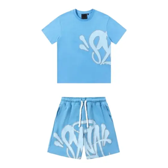 Syna World Drill T-Shirt & Shorts Set - Blue
