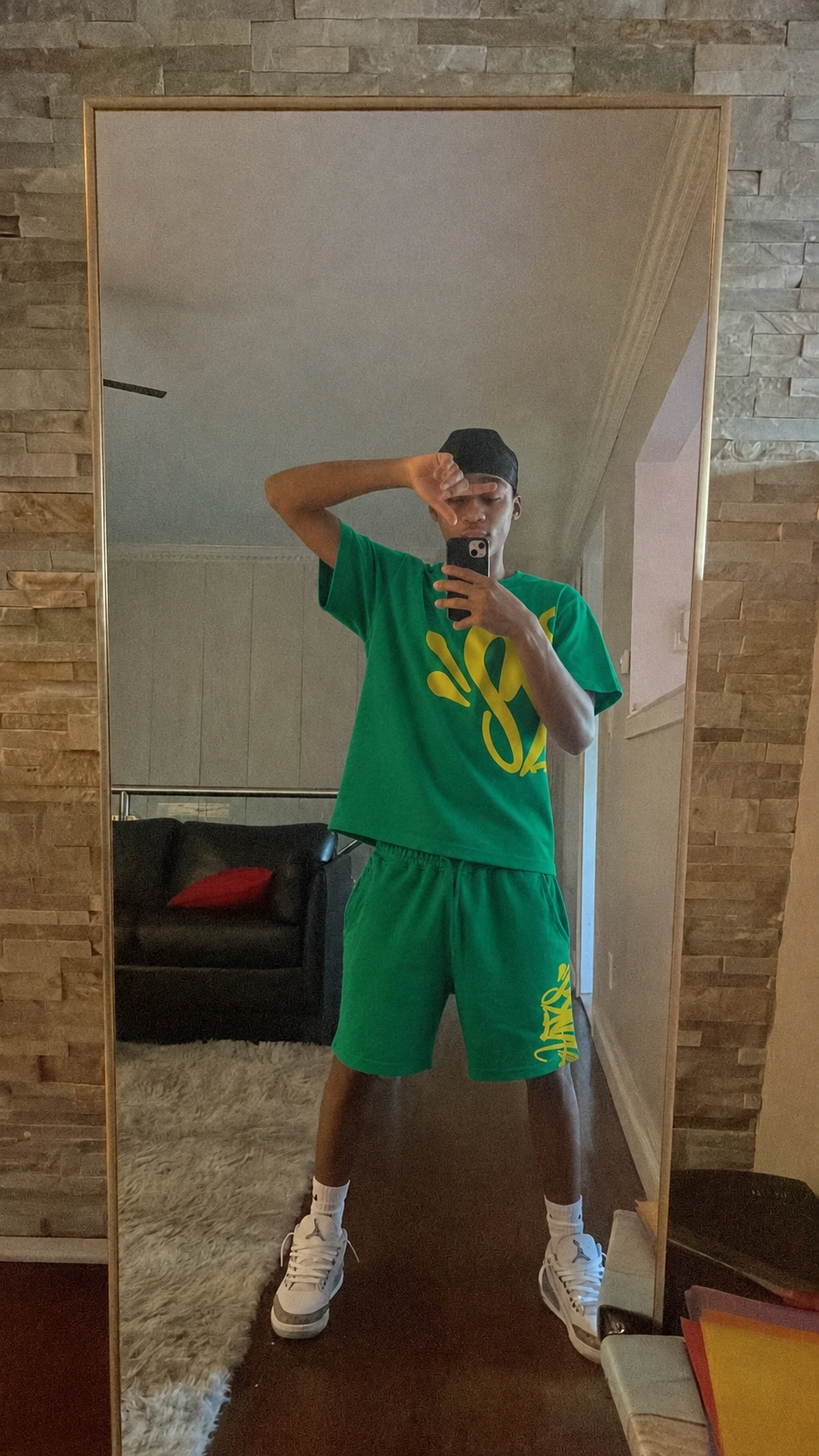 Syna World Drill T-Shirt & Shorts Set - Green