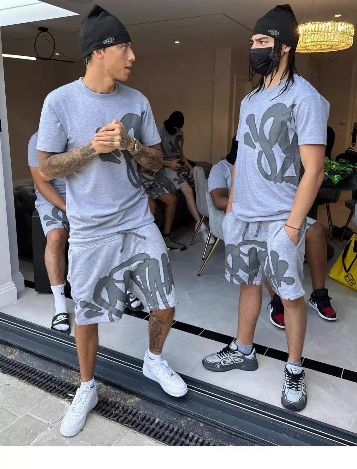 Syna World Drill T-Shirt & Shorts Set - Grey