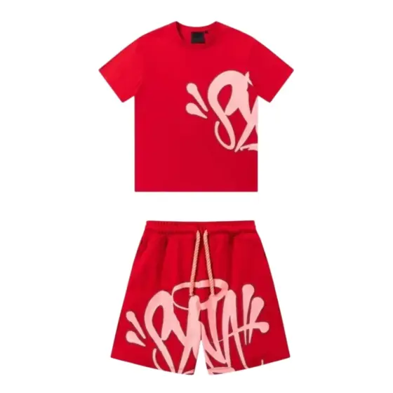 Syna World Drill T-Shirt & Shorts Set - Red