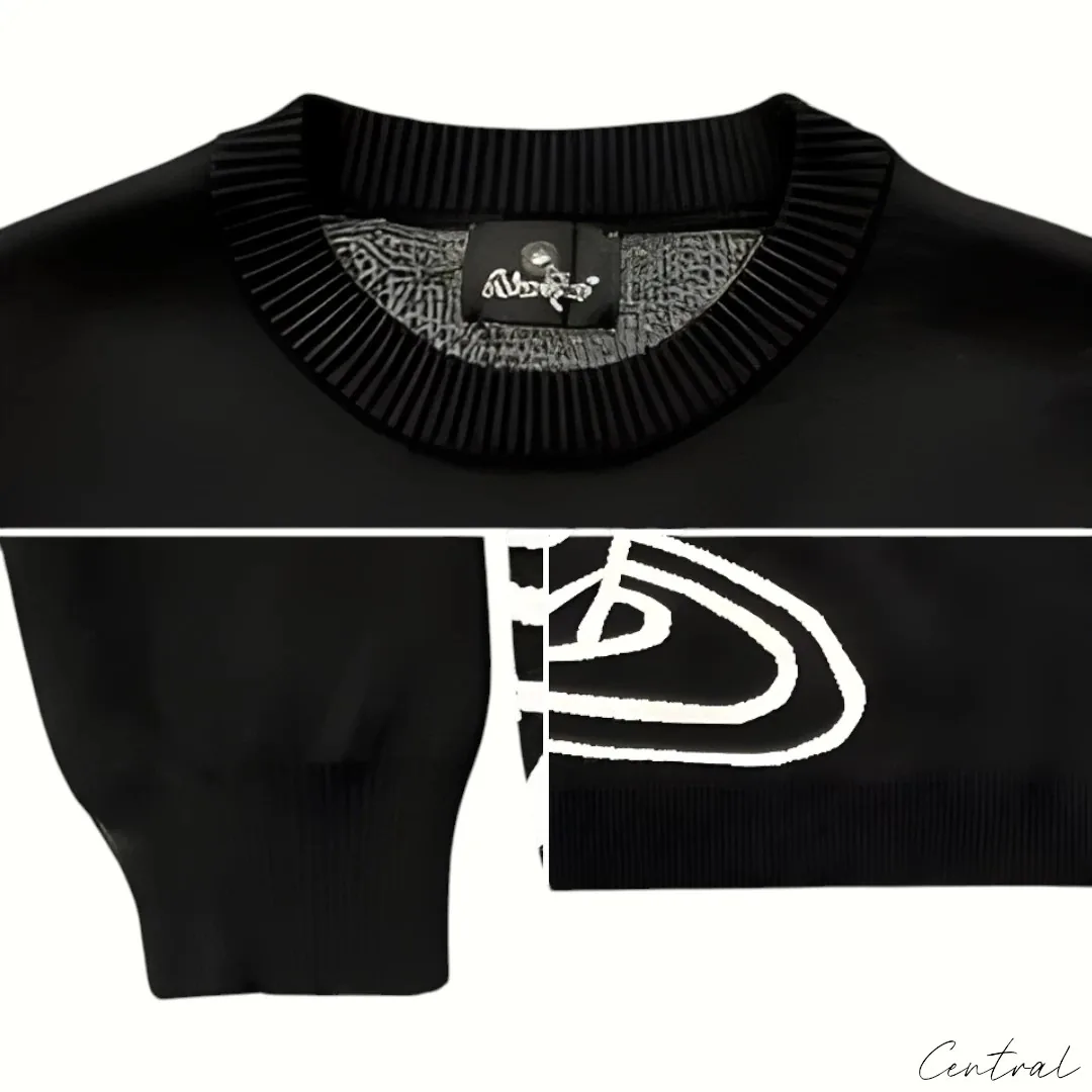Broken Planet Market Knit Sweater - Black White