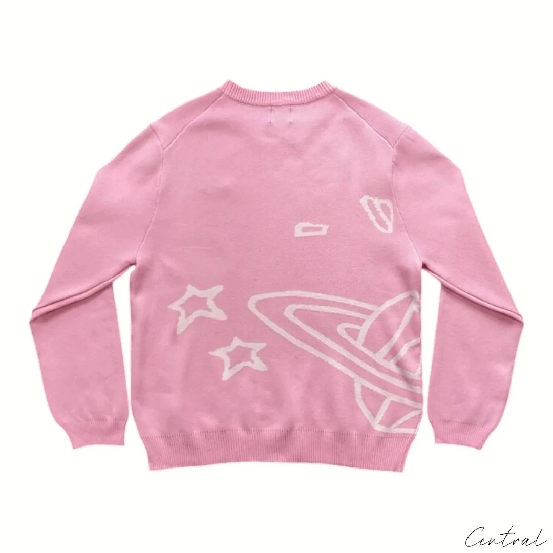 Broken Planet Market Knit Sweater - Pink