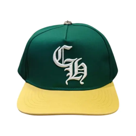 Chrome Hearts Logo Snapback - Green Yellow