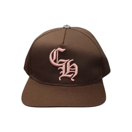 Chrome Hearts Logo Snapback - coffee Pink