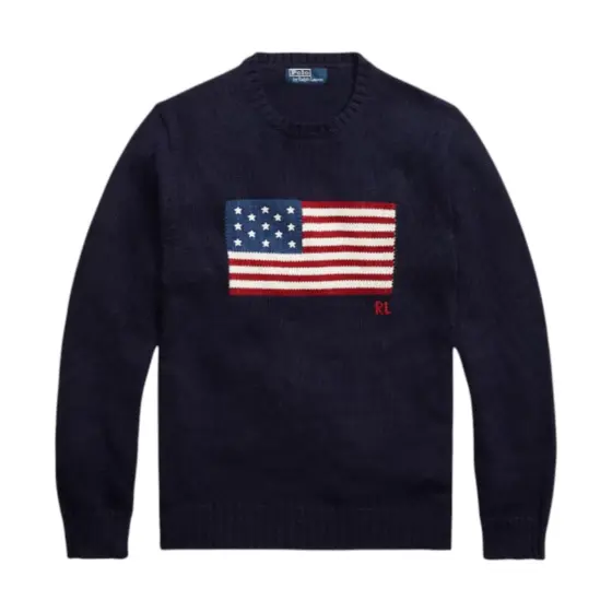 Ralph Lauren The Iconic Flag Jumper - Navy