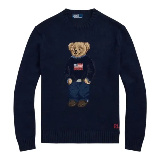 Ralph Lauren Knitted Sweater - Men's Navy