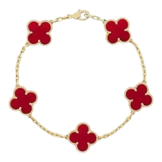 Van cleef Bracelet - Golden red carnelian