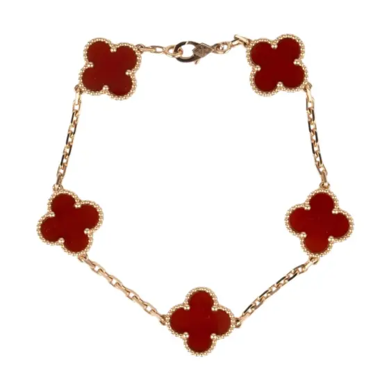 Van cleef Bracelet - Rose gold carnelian