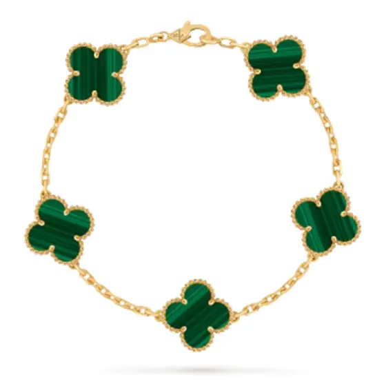 Van cleef Bracelet - Golden Malachite