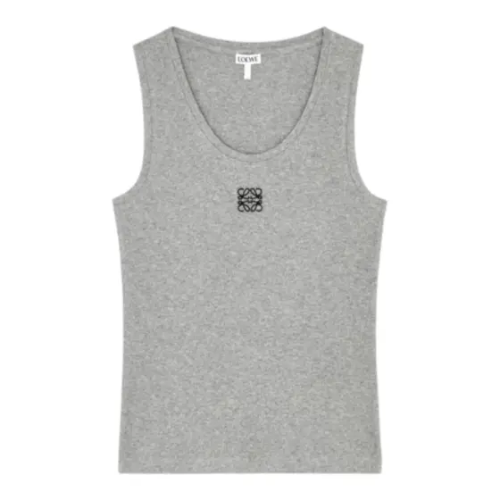 LOEWE Embroidered Anagram Tank Top - Gray