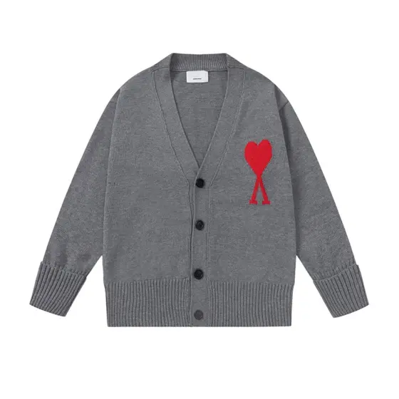 Ami Wool Cardigan - Gray