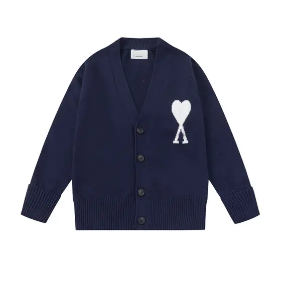 Ami Wool Cardigan - Sapphire blue