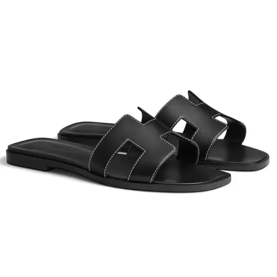 Hermès Oran Sandal - All inclusive sheepskin black