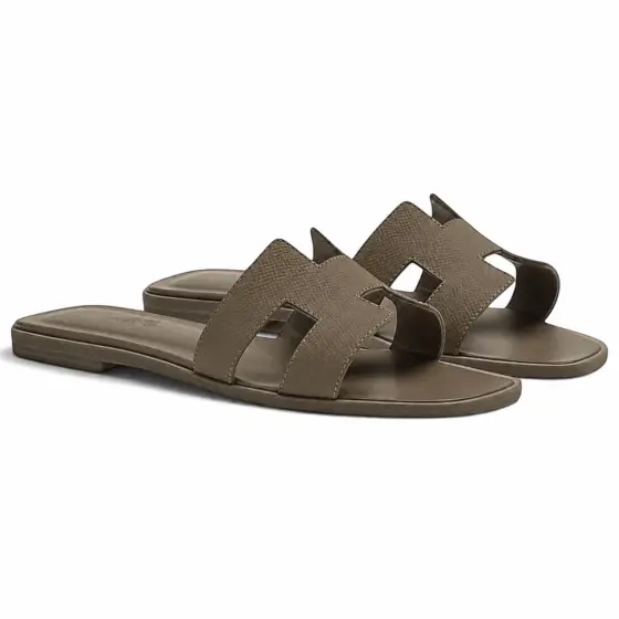 Hermès Oran Sandal - Elephant Gray