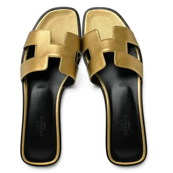 Hermès Oran Sandal - Palm gold