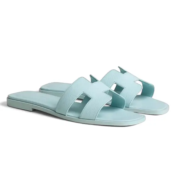 Hermès Oran Sandal - ice blue
