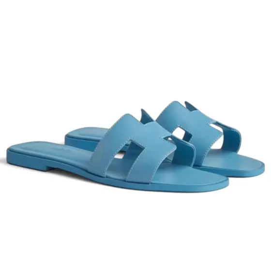 Hermès Oran Sandal - Sky Blue