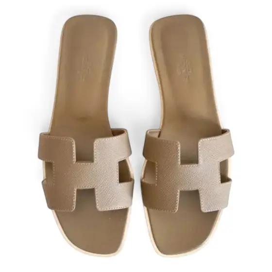 Hermès Oran Sandal - Khaki
