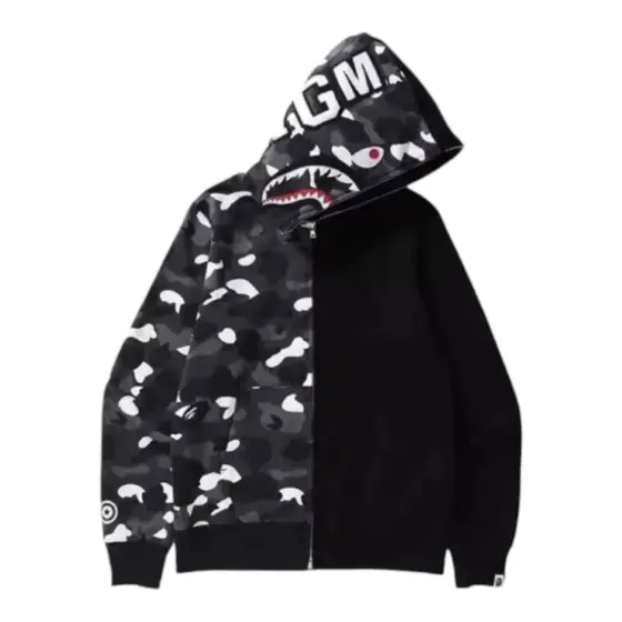 BAPE Full Zip Hoodie - Black