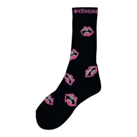 Chrome Hearts Socks - Red lip style