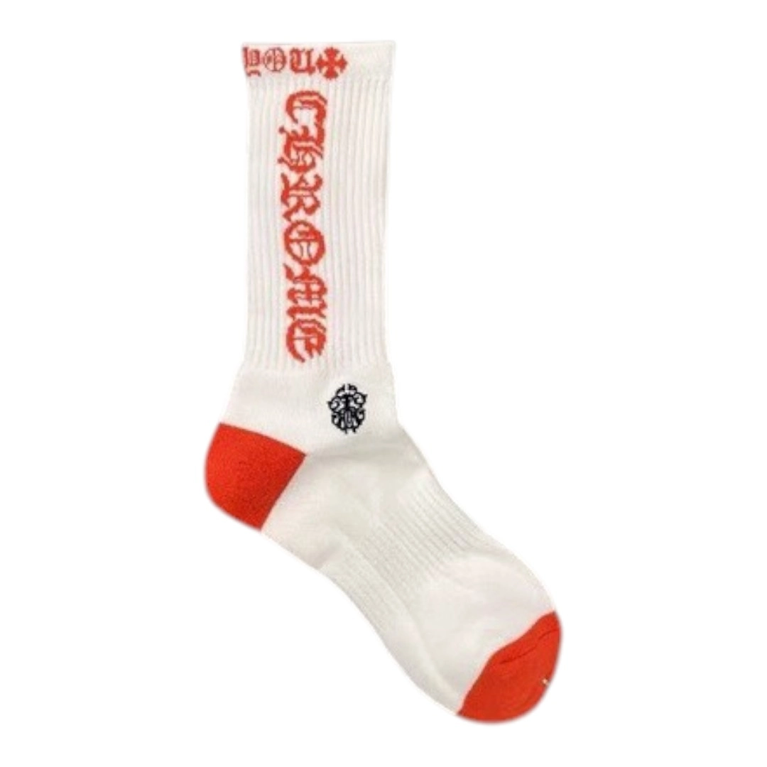 Chrome Hearts Socks - Orange Letter style