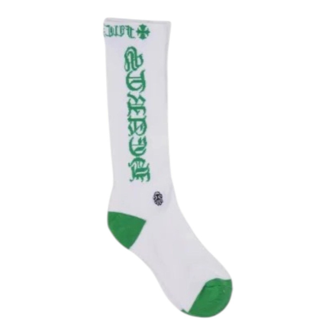 Chrome Hearts Socks - Green Letter style
