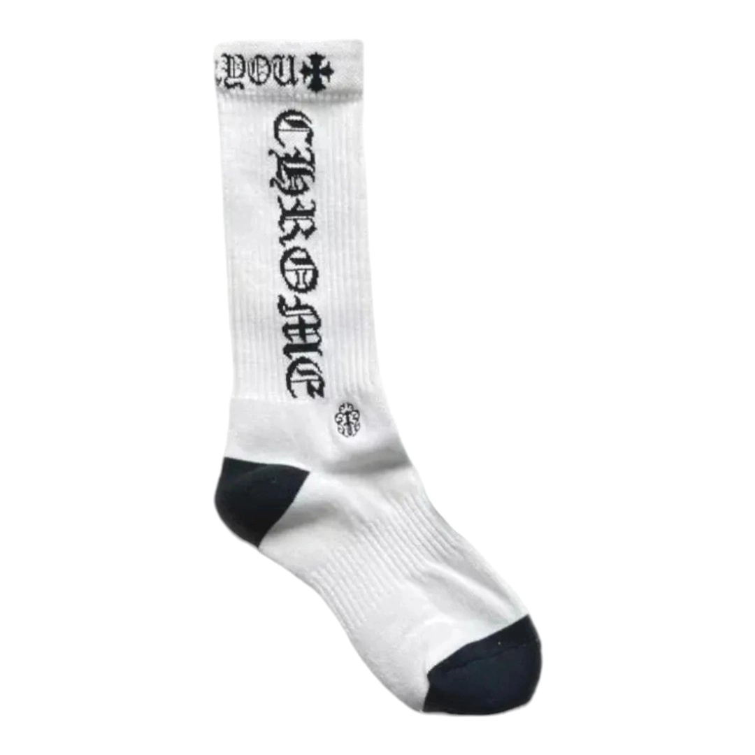 Chrome Hearts Socks - Black Letter style
