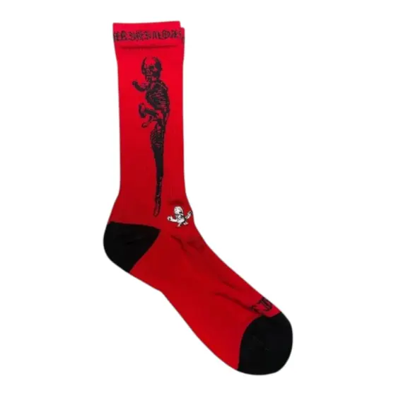 Chrome Hearts Socks - Red Skeleton