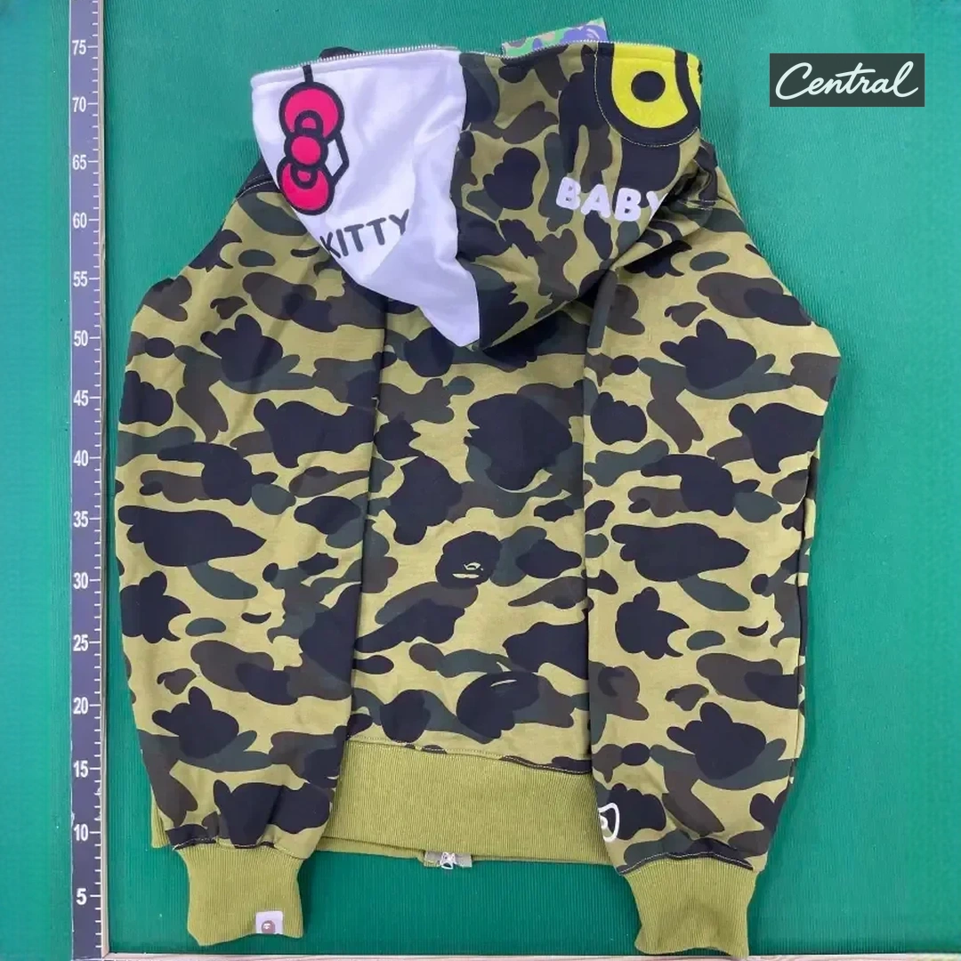 BAPE Full Zip Hoodie - Camouflage Hello Kitty
